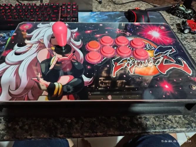 Controle arcade para jogos de luta ou fliperama