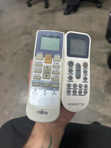 Controles de ar condicionado 