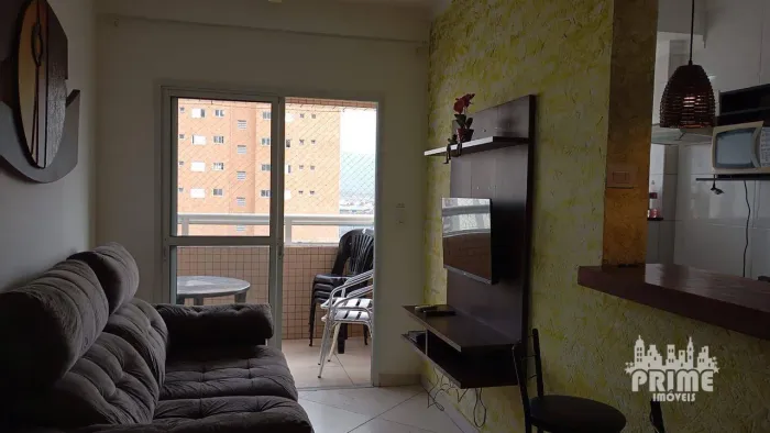 Apartamento com 1 dormitório para alugar, 40 m² por R$ 2.720,00/mês - Ocian - Praia Grande