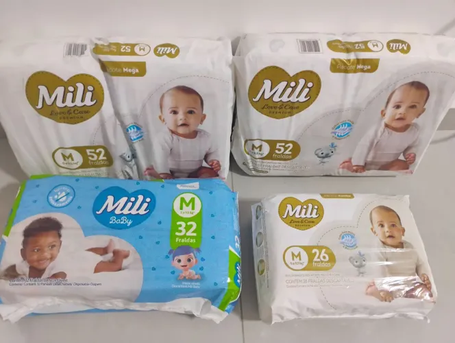 Fraldas Mili tamanho M
