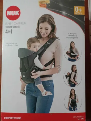 Canguru infantil 4 Em 1 Preto - Nuk