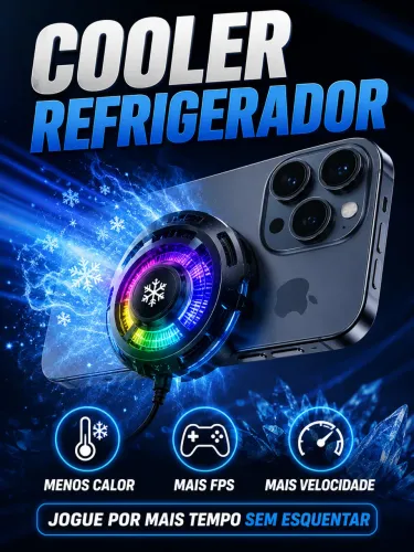 Cooler refrigerador para celular.