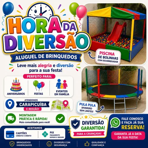 Aluguel/ Locação de Brinquedos 