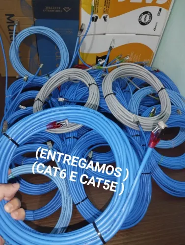 cabo de internet 10gbps/250mhz 2m 3m 5m 10m 15m 20m 25m 30m 35m 40m RJ45 UTP CAT 6/CAT5E