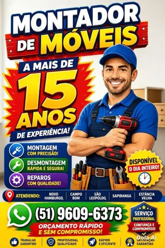 Montador de Móveis há 15 anos
