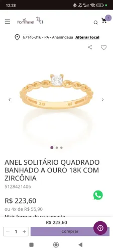 Par de aliança e um anel solitário rommanel