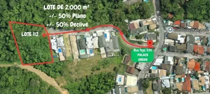 Lote para Venda de 2.000 M² dentro de Condomínio Fechado de Casas de Alto Padrão em Vila V