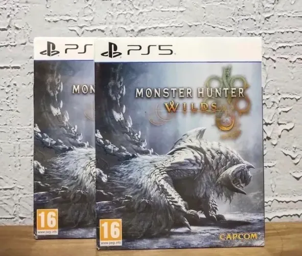 Steelbook Monster Hunter Wilds lacrado PS5 europeu