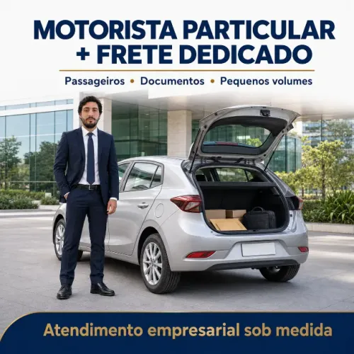 Motorista Particular Dedicado para Empresas e Pessoa Física