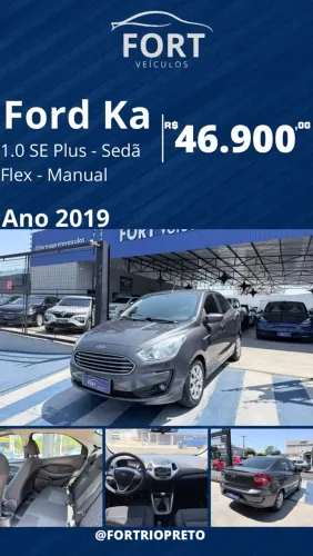 Ford KA+ Sedan 1.0 Tivct Flex 4P 2019