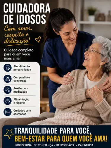 Cuidadora de Idosos e Crianças Particular 