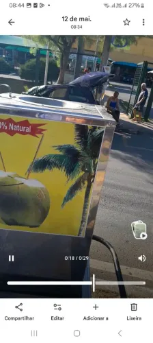 Carrinho de coco