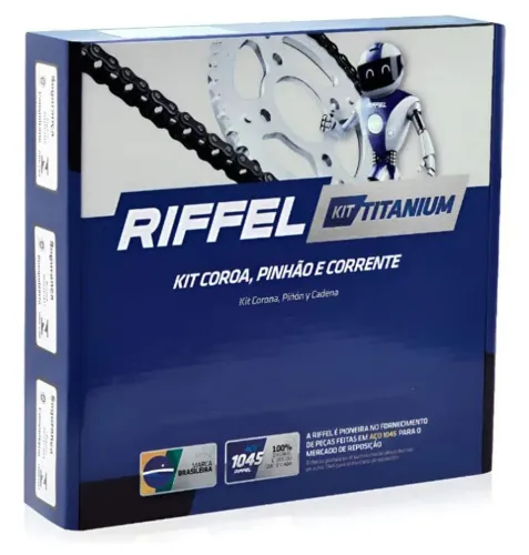 Kit Relação Bros 160 | Riffel | S/Retentor 