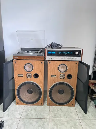 Conjunto de som pioneer sx 838 toca disco pioneer 