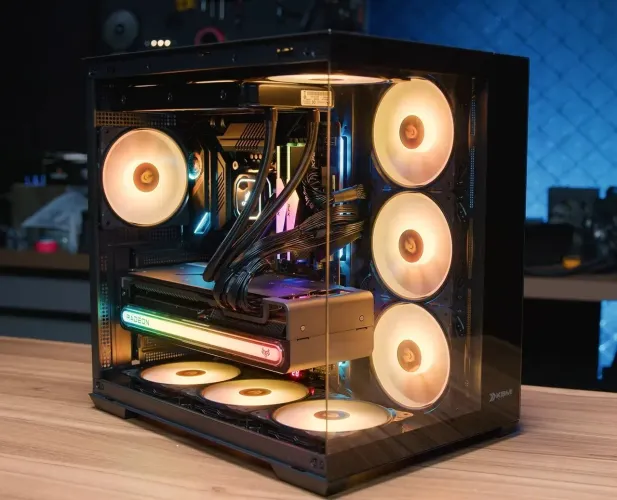 Gabinete Gamer Husky Dome c/10x fans ARGB novo lacrado 