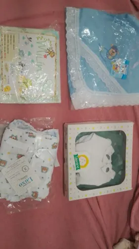 saída de maternidade 3 toalhas lençol manta