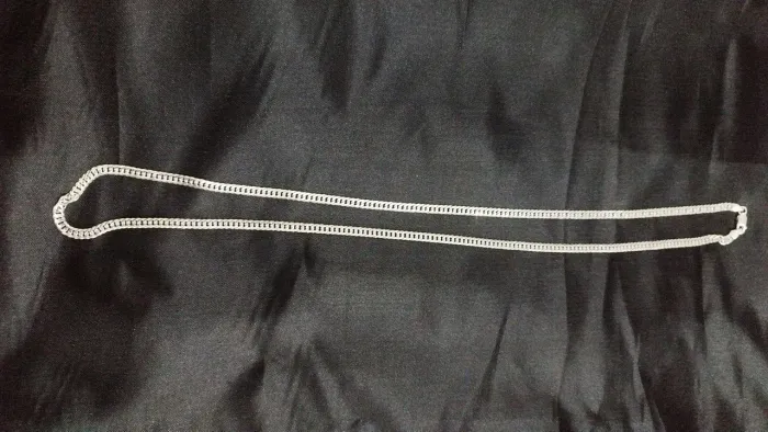 Corrente de prata 925 elo duplo 4 mm 70 cm