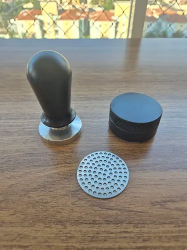 Combo Barista Extração Café Espresso: Distribuidor + Tamper + Puck Screen 51mm