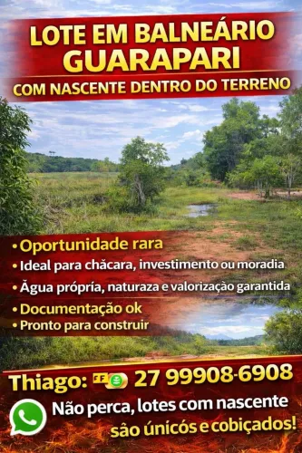 Lotes na Praia INVESTIDOR, CHEGOU SUA CHANCE DE OURO EM GUARAPARI!  Aceito propostas troca
