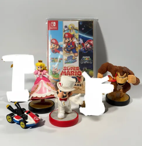 Super Mario 3D All Stars Nintendo Switch + 3 Amiibos