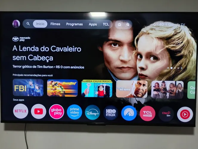 Smart TV LED 50" TCL 4K UHD, modelo 50P755