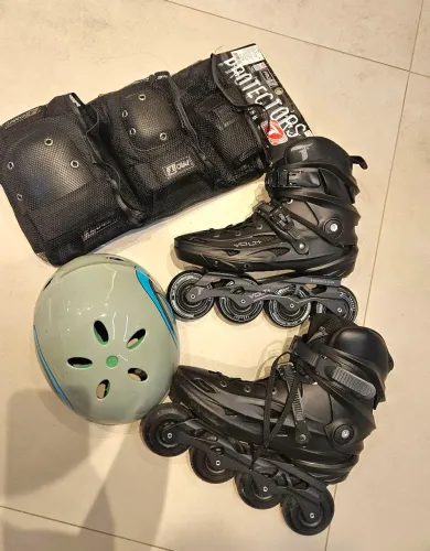 Patins TraxArt Volt + kit de proteção 