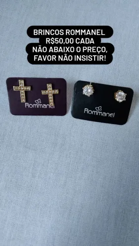 Brincos Rommanel (LEIA O ANÚNCIO)