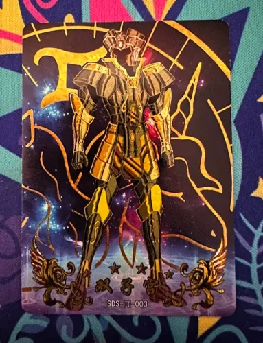 Carta Gemeos Arte Especial Cavaleiros do Zodiaco