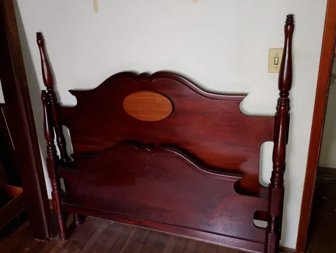 Cama casal colonial madeira