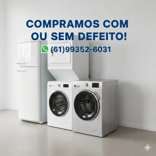 Compr@ Geladeira e Maquina de lavar com ou sem defeito! (Busco)