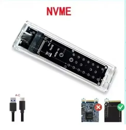 Case NVME M2 SSD, USB A