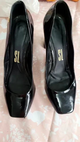 Sapato alto Santa lolla preto verniz 37