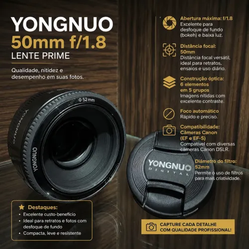 Yongnuo 50mm f/1.8 para Canon