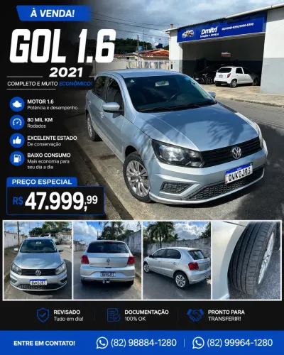 Volkswagen Gol Geração VII MSI 1.6 8V Flex Mec. 4P 2021