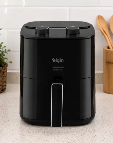Air fryer na caixa