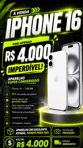 Venda - IPhone 16 (128gb)
