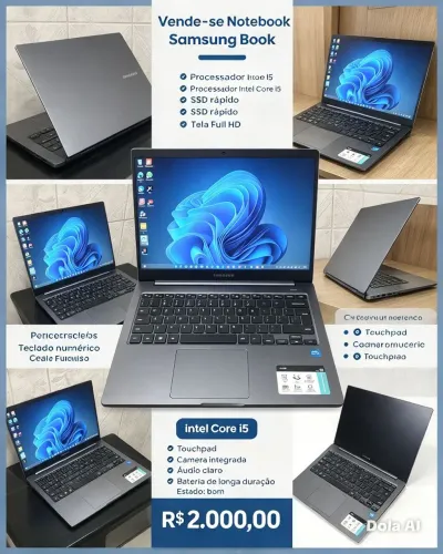 Vende-se notebook Samsung book