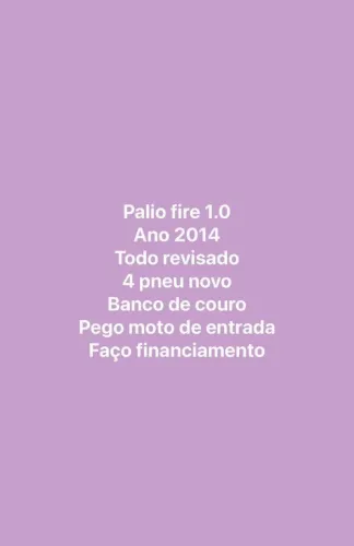 Fiat Palio 1.0 Economy Fire Flex 8V 4P 2014