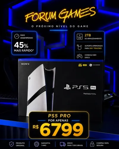 PlayStation 5 Pro novo lacrado 