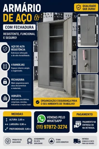 Armario em aço 