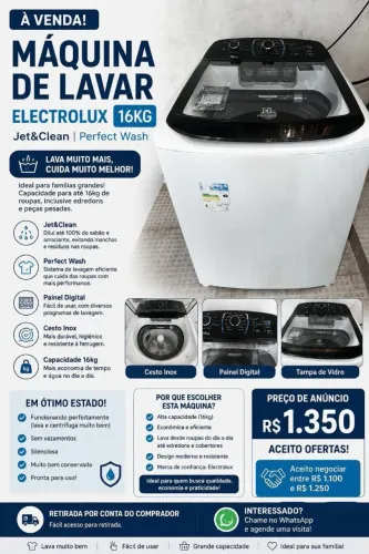Máquina de Lavar Roupas