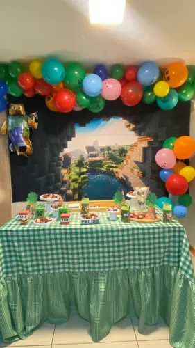 PAINEL DE FESTA MINECRAFT