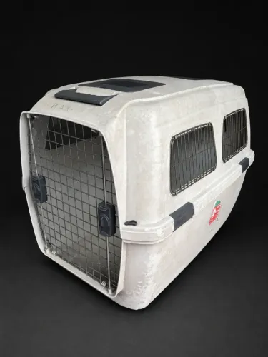 Caixa de Transporte para Cães Grandes - 85 × 60 × 60 cm Internos