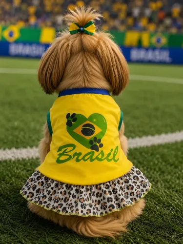 Vestido pet Brasil 