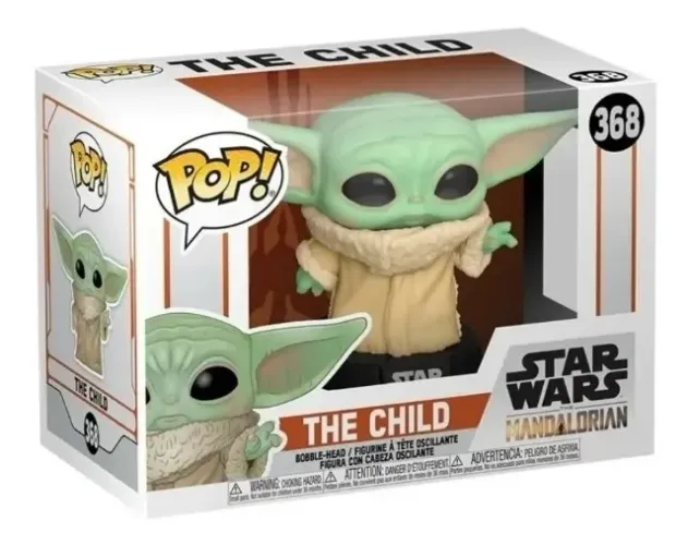 Compatível Original Boneco Funko Pop Baby Yoda The Child # 368 - The Mandalorian