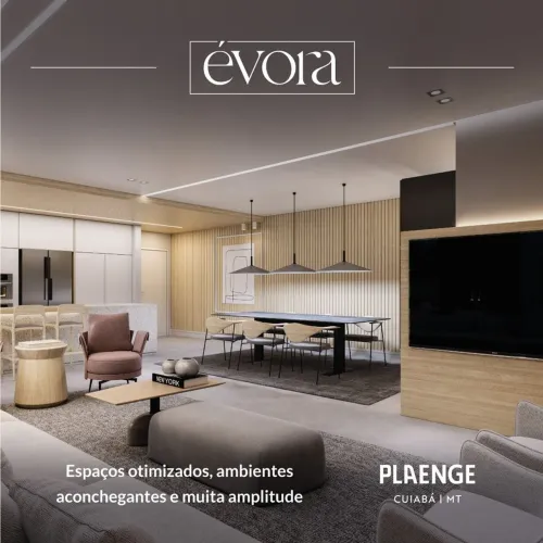 Vende-se apartamento com 132m2 sendo 3 suítes no Edifício Évora em Cuiabá MT