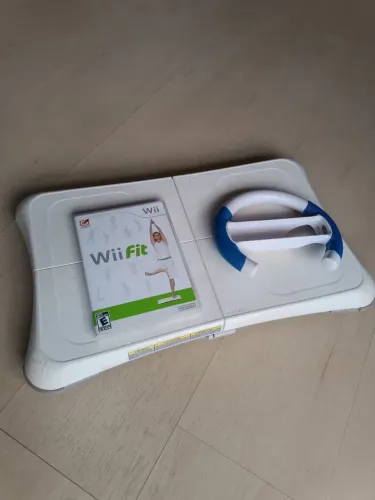 Wii Balance + Jogo Wii Fit + volante