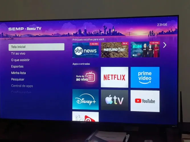 TV SEMP ROKU TV 43 POLEGADAS EM PERFEITO ESTADO