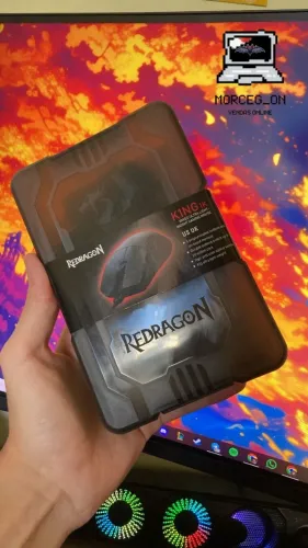 Mouse Gamer Redragon K1ng 1K Preto PAW3327 Cabo USB Tipo-C Removível 12400 DPI M724