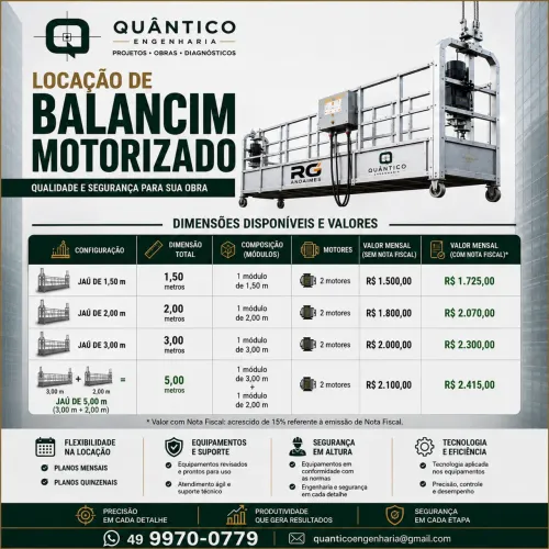 Locação de Balancim Motorizado